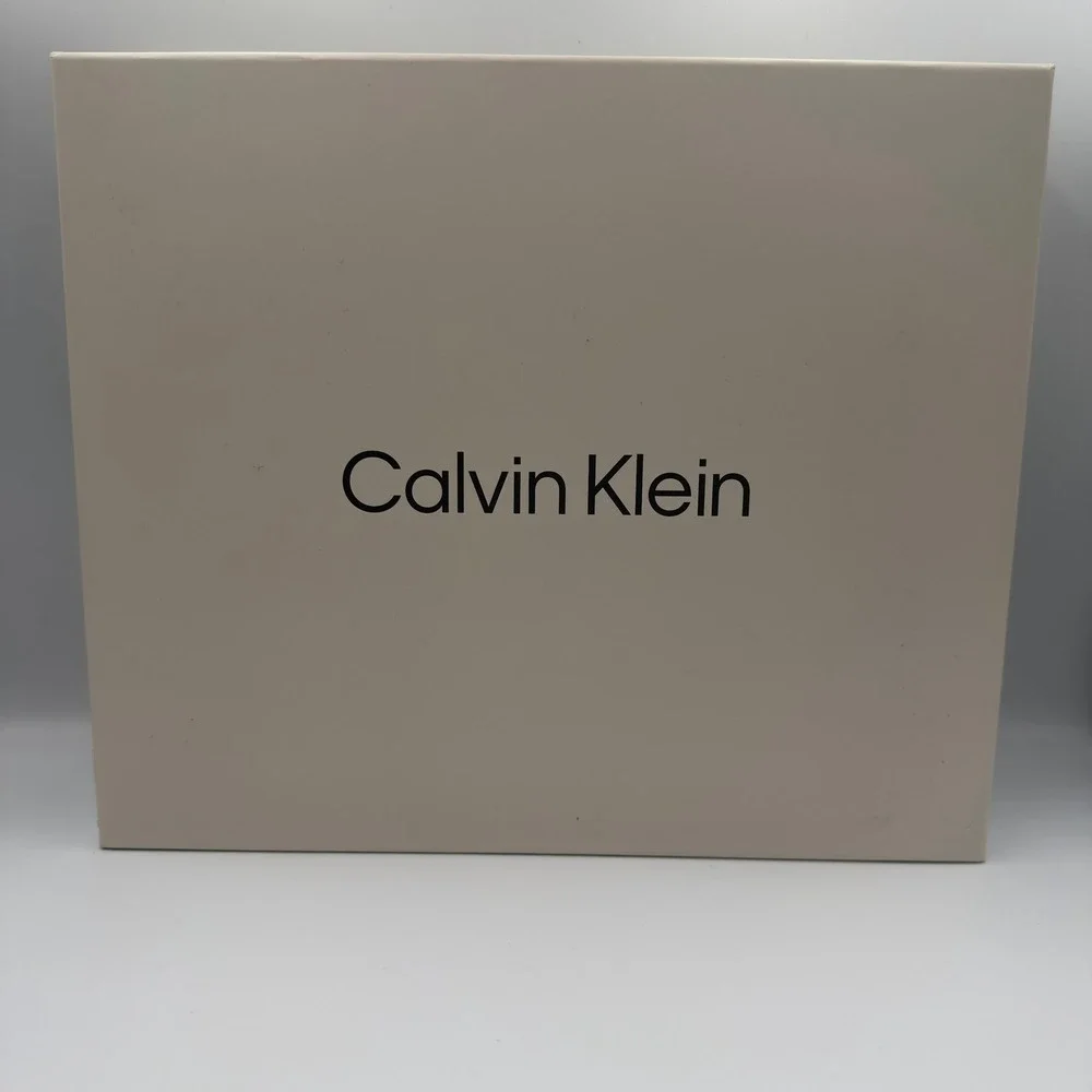 Calvin Klein Mens Grey Knit Beanie Hat and Scarf Gift Set CKMC548806C-032